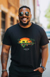 Men's Black African Safari T-shirt Unisex African Print Shirt  | ACCRA