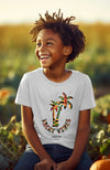 Boys Vaycay Vibes White African Print Kids T-Shirt Unisex | KUMASI