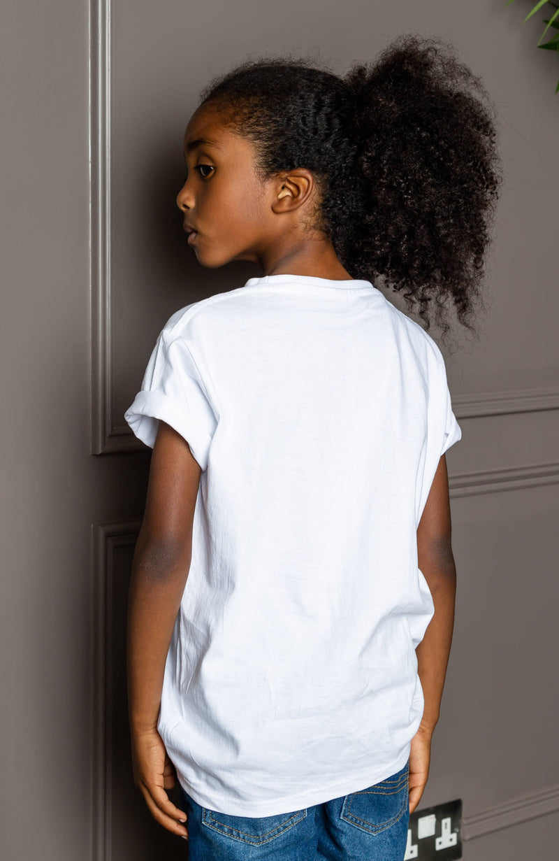 Boy's Kente Unisex African Print Culture Slogan T-shirt | KUMASI