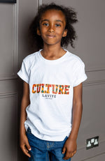 Boy's Kente Unisex African Print Culture Slogan T-shirt | KUMASI
