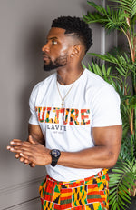 Men's African Print Culture Slogan T-shirt Unisex | KUMASI