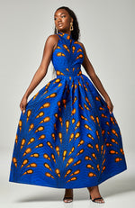 African Wax Print Maxi Dress L'AVIYE