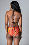 Ankara Swimwear - High Waist Crisscross Side Underwear Brief - SIRENA