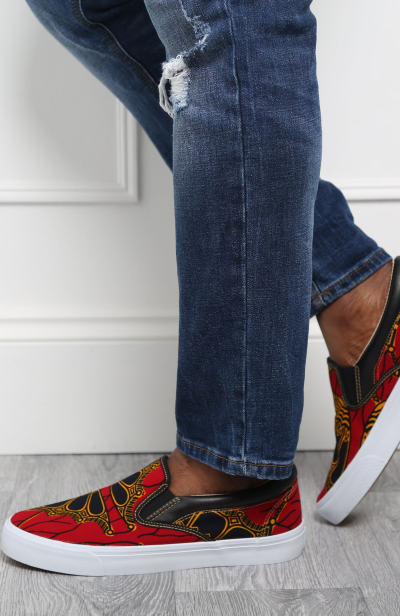 Ankara tops and sneakers discount
