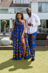 Men's Tailored Fit Ankara Trousers | African Print Pants for Guys - ELIJAH