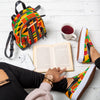 African Print Women Backpack - Stylish African Kente Backpack - KENYA