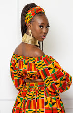Traditional Kente African Print Headwrap - KENYA