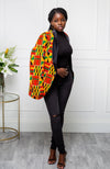 Tailored Fit Shawl Collar | Unisex African Print Blazer - KENYA