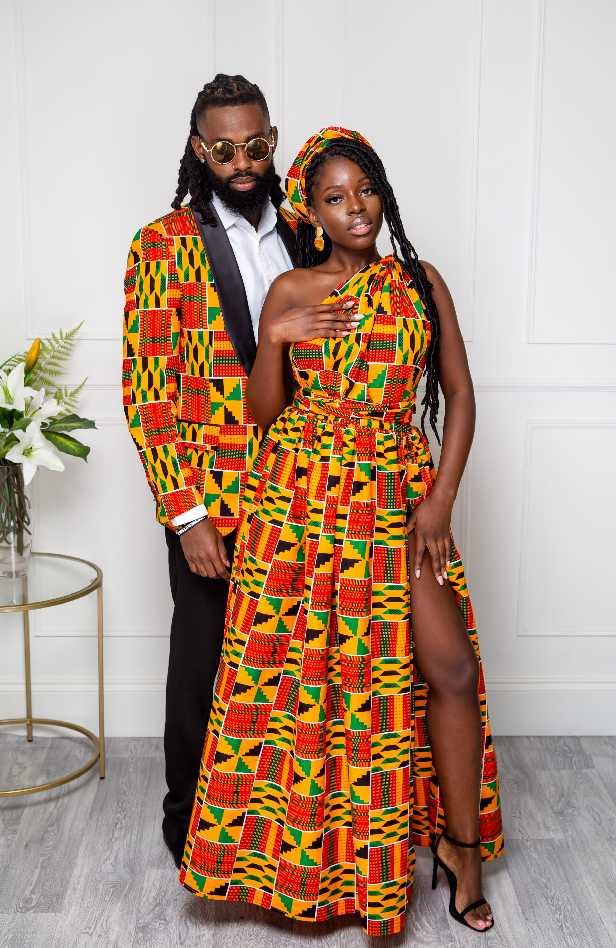 Kente African Print Multiway Infinity Maxi Dress KENYA LAVIYE Kente African Print Multiway Infinity Maxi Dress KENYA LAVIYE
