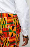 Men's African Print Pants | Ankara Fashion Tailored Fit Trousers for Guys - KENDRICK