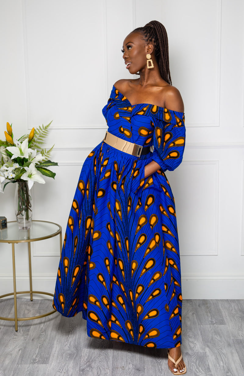 Over the shoulder maxi dress Clearance