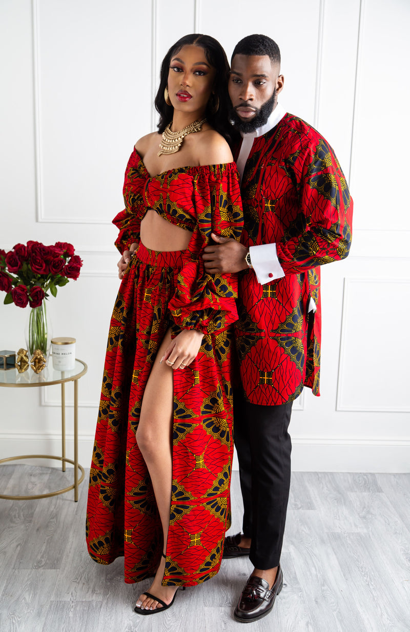 Newest African Fabric Wax Kente Print Long Sleeve Crop Top and Slim Skirts  African Women Two Pieces Set - China African Clothing and Women Clothing  price