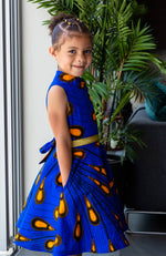 Girl's Occasion Dress | Turtleneck African Print Dress for Girls - ELLA