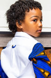 Boys Tailored-Fit African Print Shirt | V-Shaped Ankara Shirt for Boys  - ELIJAH