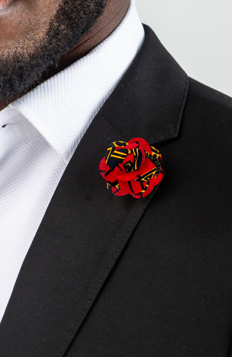 African Print Necktie and Bow Tie Set | Ankara Tie Set 5 Pieces - CHARLES