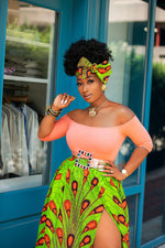african maxi skirt
