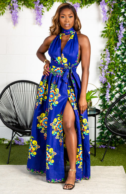 Laviye African Print Maxi Dresses | Floor-length Maxi Dress Collection ...