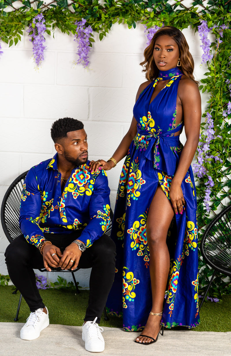 African Couples Outfit/ African Couple Attire/ African Family Outfit/  African Couples Matching Outfits -  Sweden