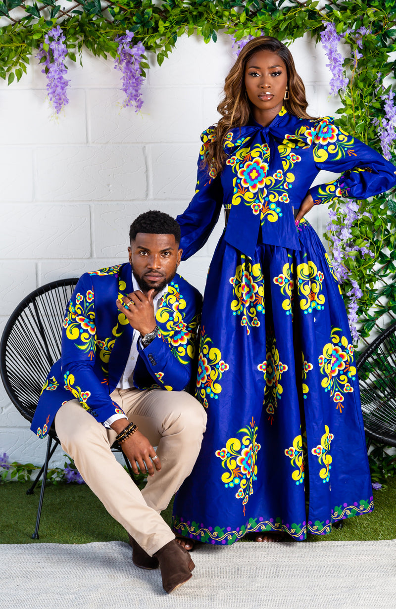 Afua African Print Ankara Maxi wrap dress – Afrothrone
