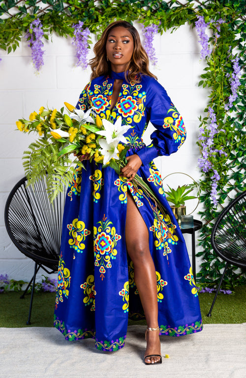 African Dresses  African Print Midi and Maxi Dress Collection L'AVIYE –  LAVIYE